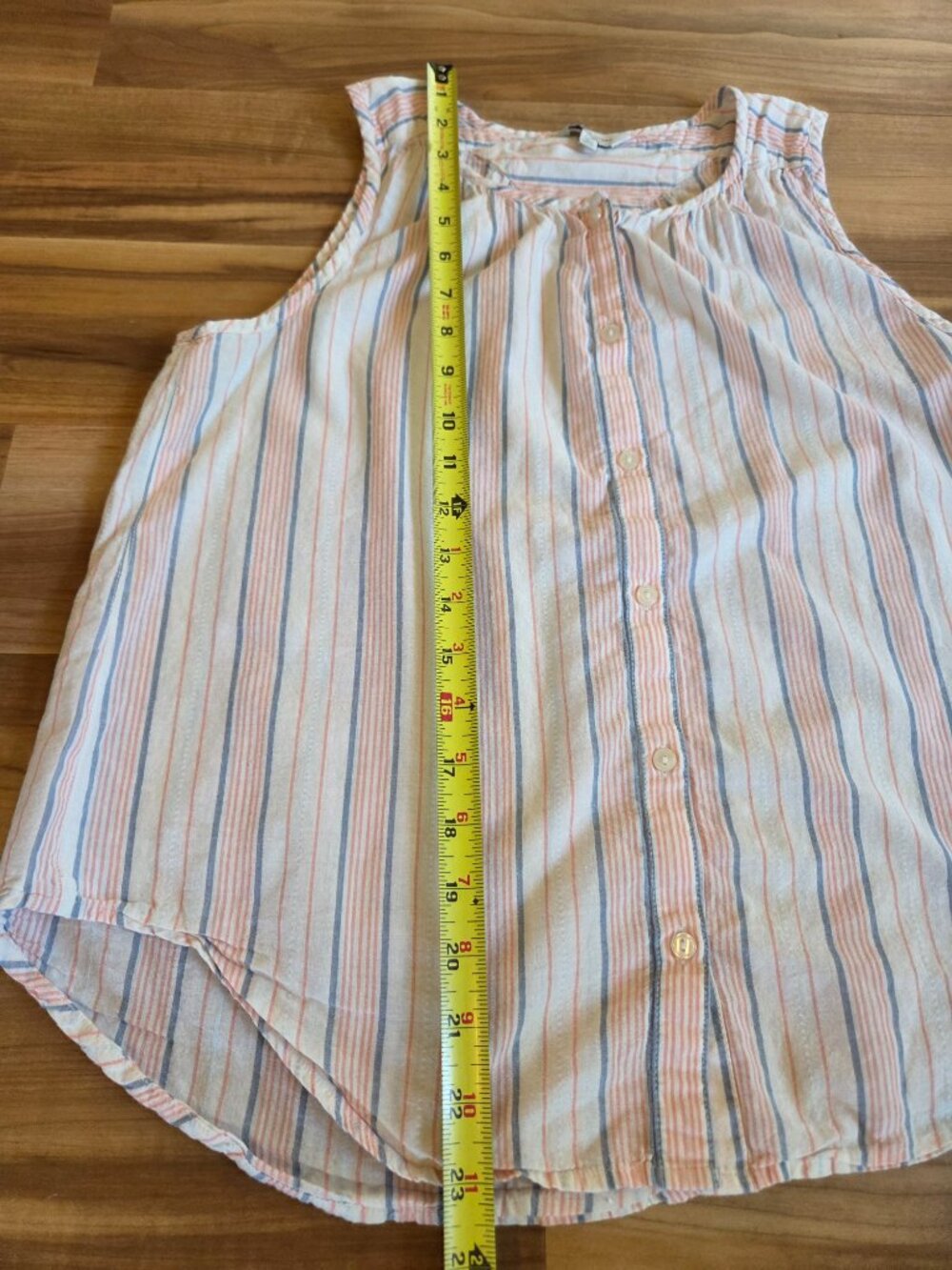 Lucky Brand Button Down Sleeveless Cotton Top Size S - Picture 5 of 8